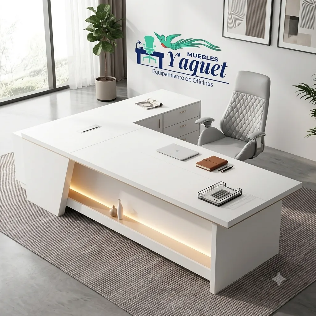 Escritorio Gerencial YE-001 blanco.webp