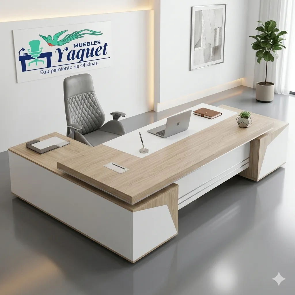 Escritorio Gerencial YE-012 ceniza +blanco.webp