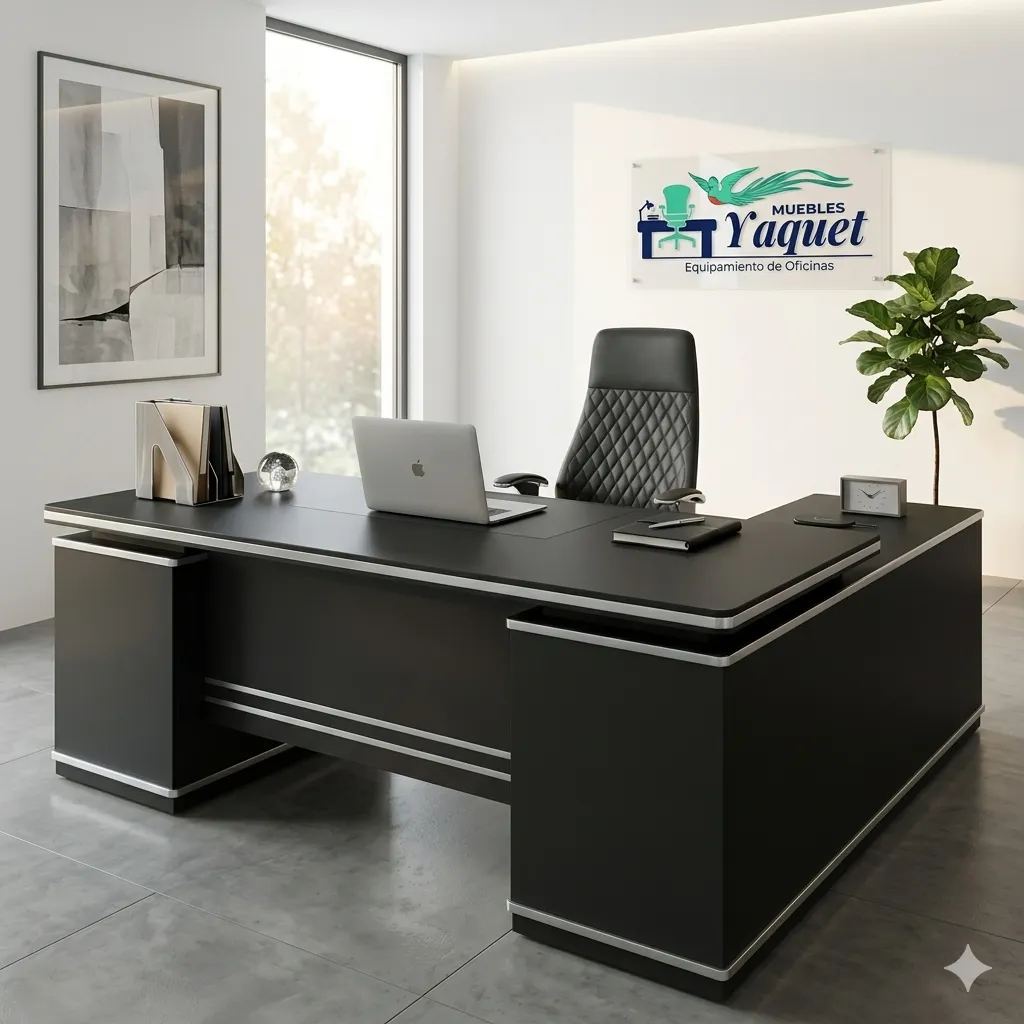 Escritorio Gerencial YE-013 negro.webp