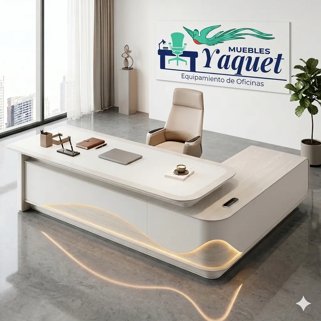 Escritorio Gerencial YE-014 catania lineal+blanco.webp