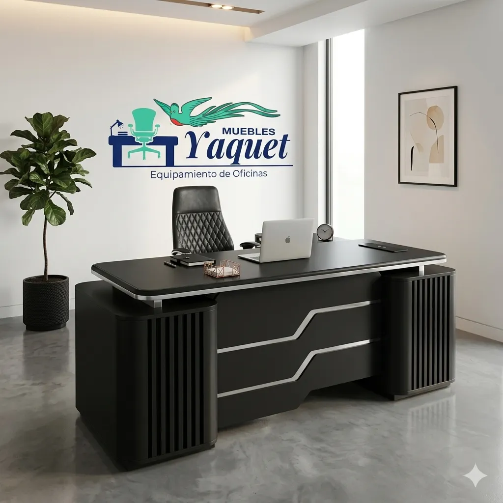 Escritorio Gerencial YE-016 negro.webp