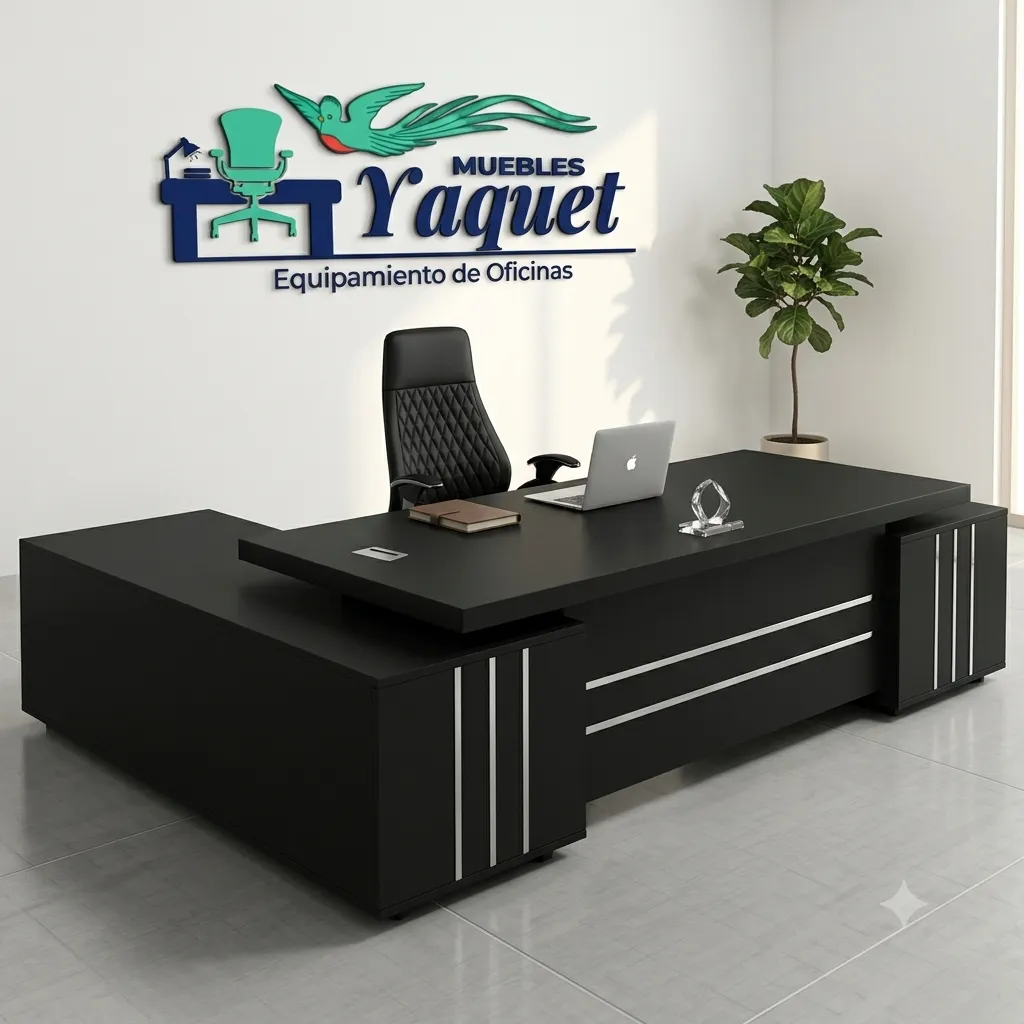 Escritorio Gerencial YE-017 negro.webp