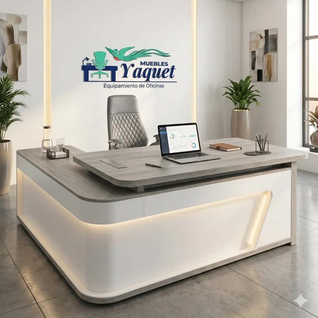 Escritorio Gerencial YE-019 ceniza+blanco.webp