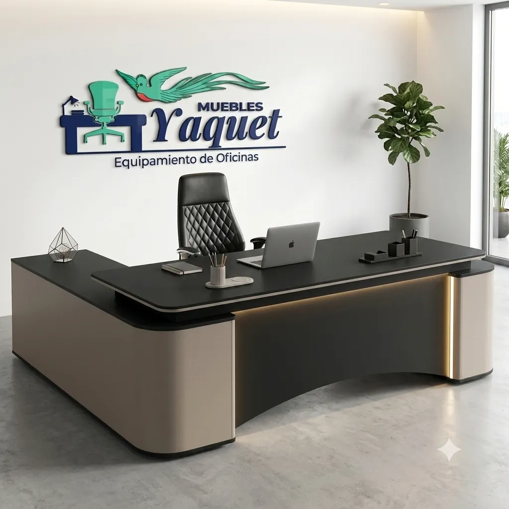 Escritorio Gerencial YE-020 negro+taupe.webp