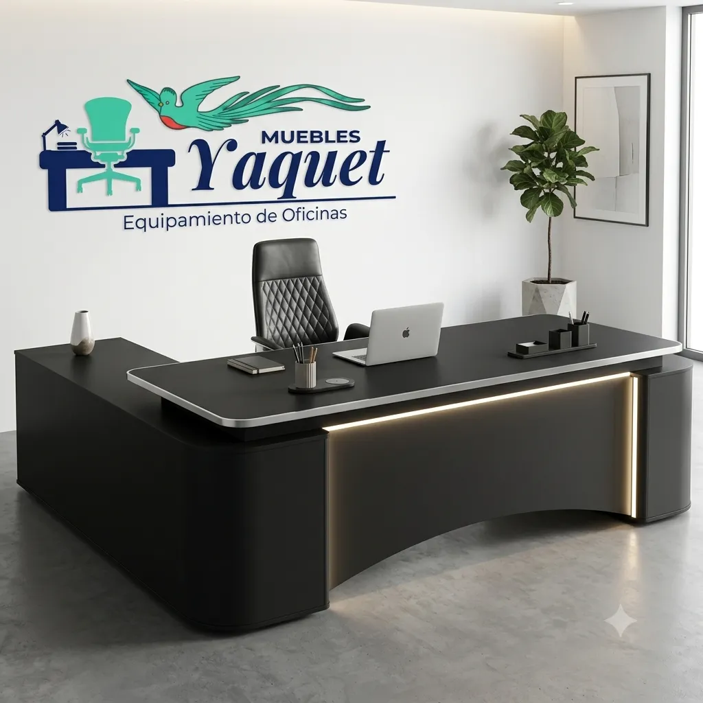 Escritorio Gerencial YE-020 negro.webp