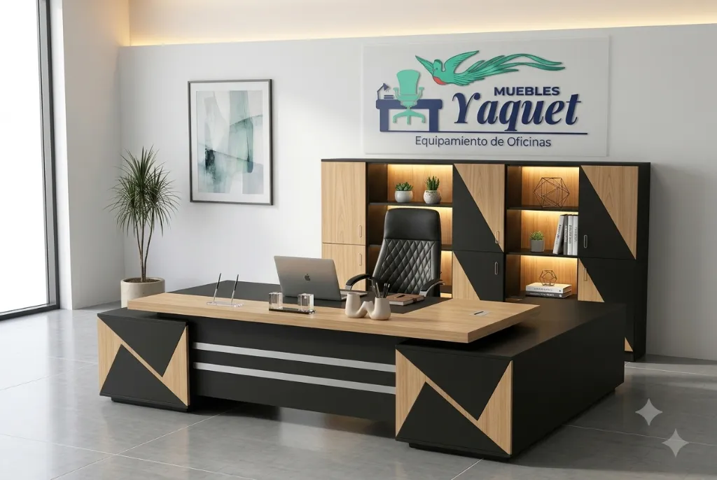 Oficina Gerencial YOF-002 negro+panela2.webp