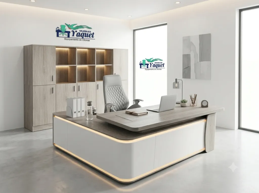 Oficina Gerencial YOF-015 ceniza+blanco.webp