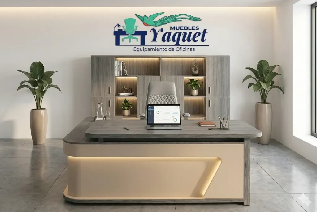 Oficina Gerencial YOF-019 roble gris+taupe.webp