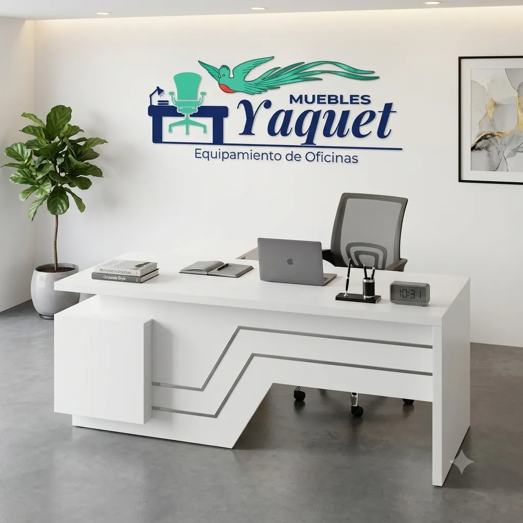 Escritorio Ejecutivo YJ-001 blanco.webp