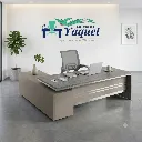 Escritorio Ejecutivos YJ-002 taupe+roble gris.webp
