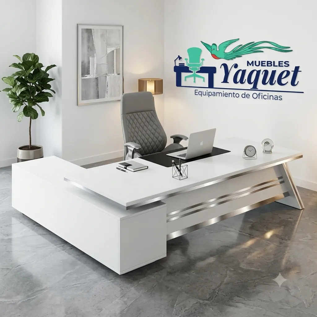 Escritorio Ejecutivos YJ-003 blanco.webp