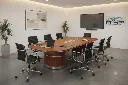 Mesa de reuniones YM-001 sapelli 8 personas.webp