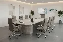Mesa de reuniones YM-001 ceniza 10 personas.webp