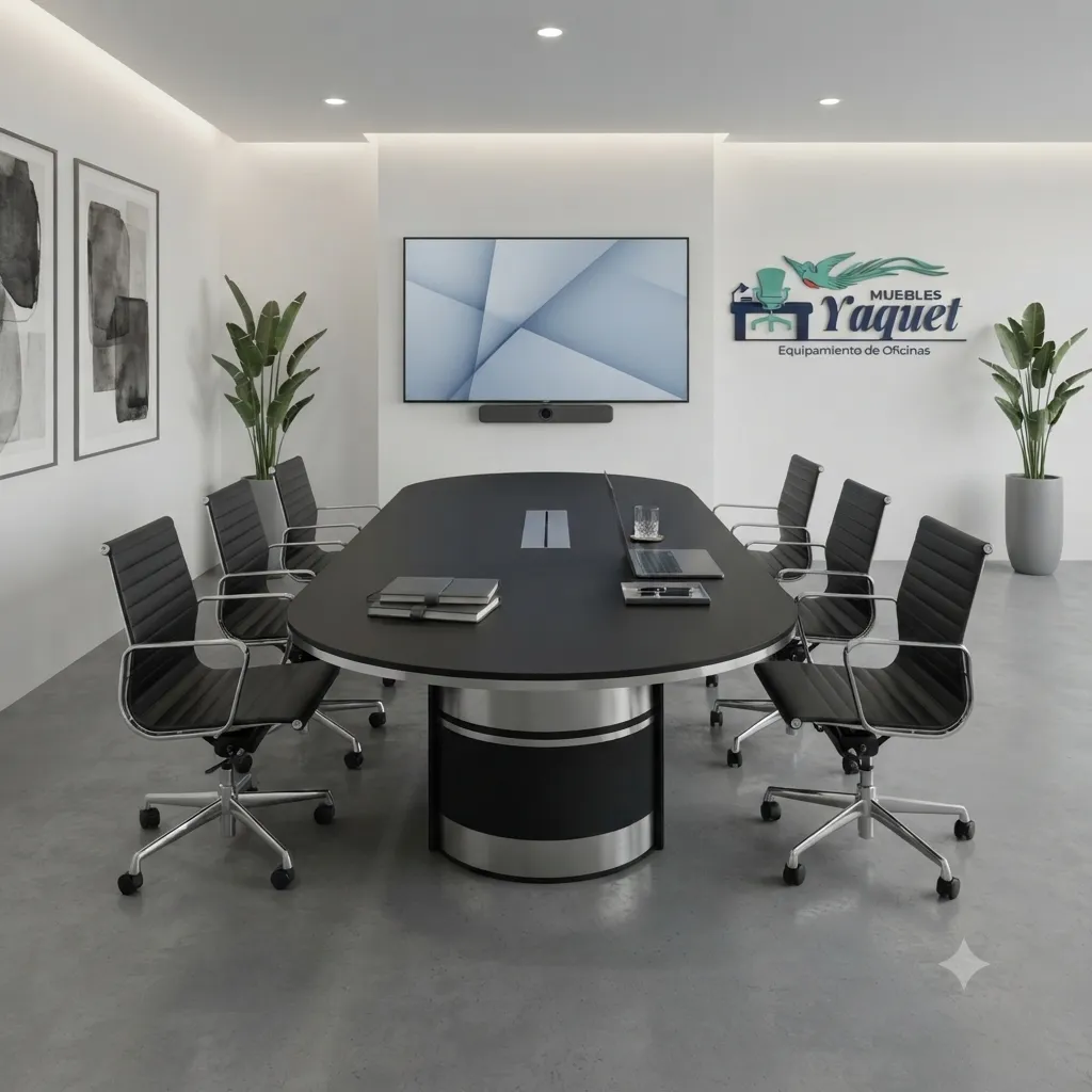 Mesa de reuniones YM-001 wengue 8 personas2.webp