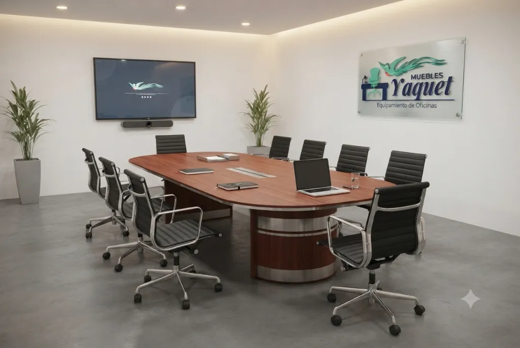 Mesa de reuniones YM-001 sapelli 10 personas2.webp