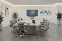 Mesa de reuniones YM-002 ceniza 10 personas.webp