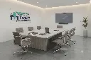 Mesa de reuniones YM-002 ceniza 8 personas.webp