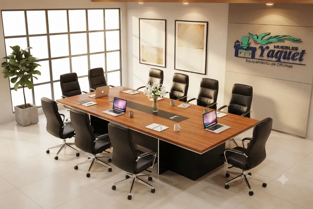 Mesa de Reuniones YM-004 sapelli 10 personas.webp
