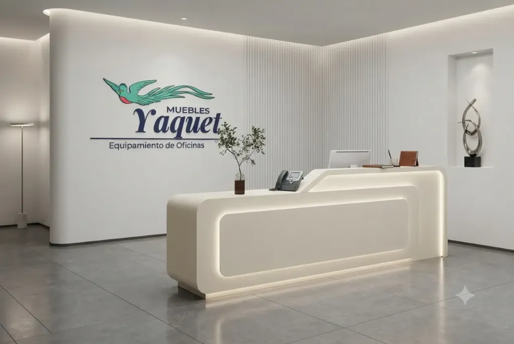 Counter de Recepción YC-001 (Blanco)